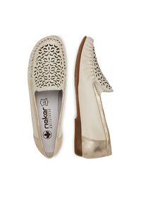 Rieker Mokasyny CEO-L6350-60 Beżowy jasny. Kolor: beżowy. Materiał: syntetyk, skóra #2