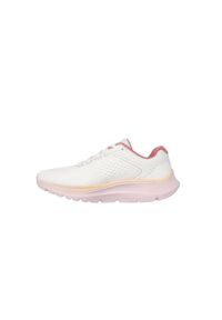 skechers - Buty damskie SKECHERS Go Run Consistent 2.0 Mile Marker natural. Kolor: biały, wielokolorowy, różowy. Sport: bieganie