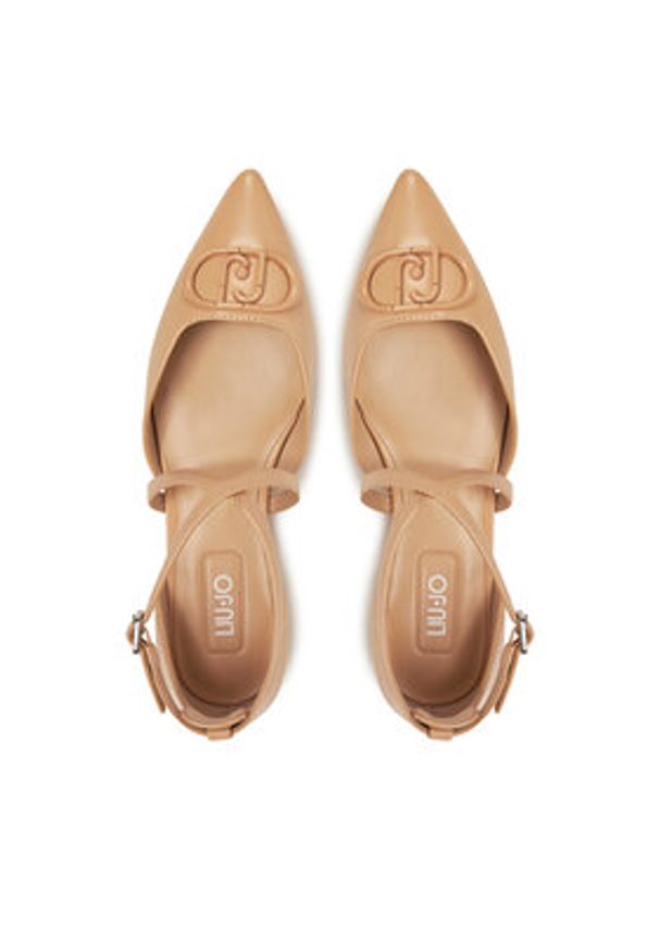 Liu Jo Baleriny Viola 19 SA5025 PX460 Beżowy. Kolor: beżowy. Materiał: skóra