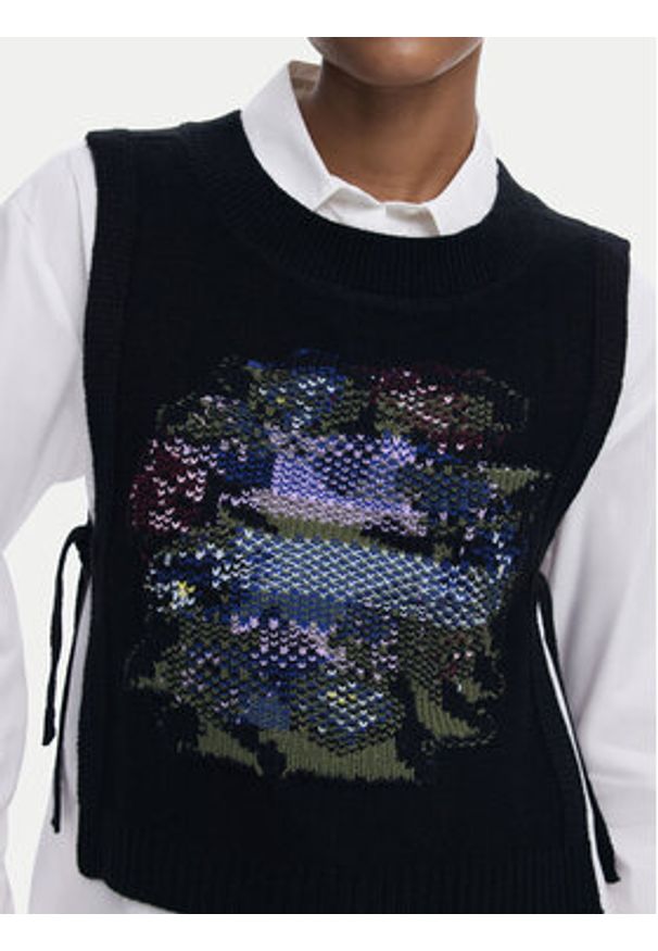 Desigual Koszula Chaleco 25WWCW01 Biały Regular Fit. Kolor: biały. Materiał: bawełna