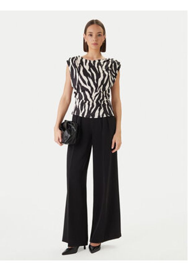 Morgan Bluzka 261-DCLAMY Czarny Regular Fit. Kolor: czarny. Materiał: syntetyk