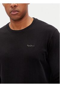 Pepe Jeans Longsleeve Connor PM509219 Czarny Regular Fit. Kolor: czarny. Materiał: bawełna. Długość rękawa: długi rękaw
