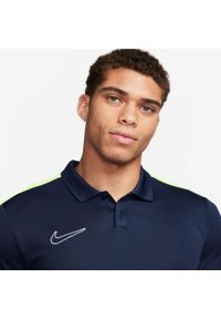 Koszulka sportowa męska Nike Drifit Academy. Typ kołnierza: polo. Kolor: żółty, wielokolorowy, niebieski