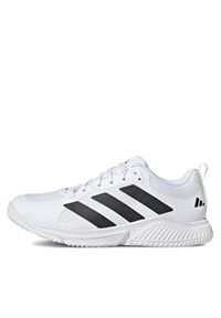 Adidas - adidas Buty Court Team Bounce 2.0 Shoes HR1239 Biały. Kolor: biały. Materiał: materiał #5