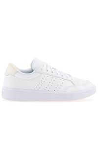 Adidas - Buty adidas Neo Nova Court GX1761 - białe. Okazja: na co dzień. Zapięcie: pasek. Kolor: biały. Szerokość cholewki: normalna. Wzór: paski. Sport: tenis