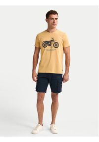 Petrol Industries T-Shirt M-1050-TSR707 Żółty Regular Fit. Kolor: żółty. Materiał: bawełna #7