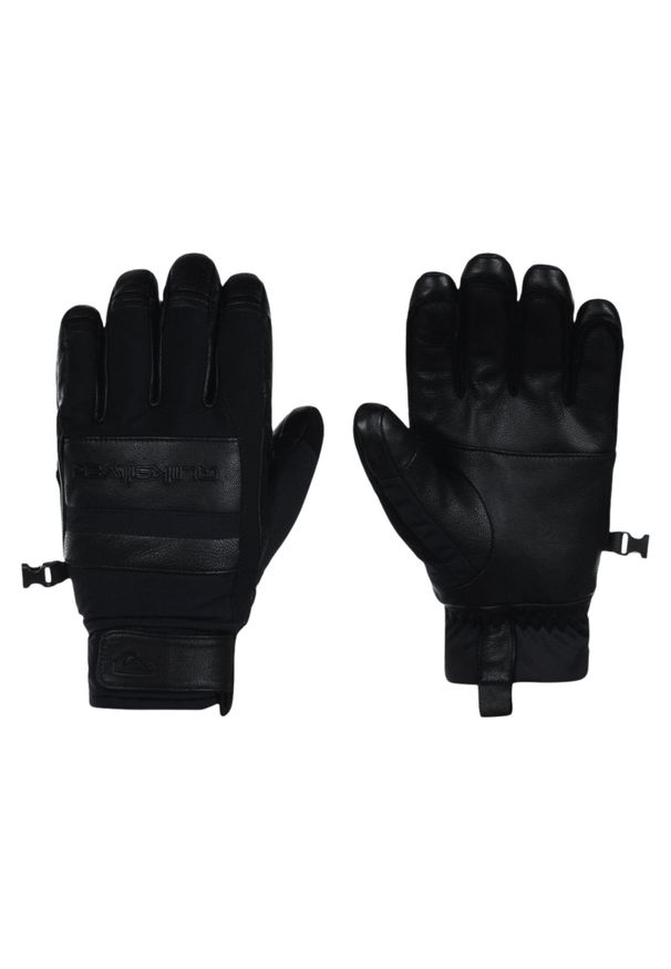 Rękawice narciarskie męskie Quiksilver Squad. Kolor: czarny. Materiał: poliester, skóra. Sezon: zima. Sport: narciarstwo