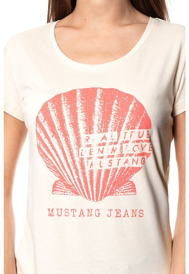 Mustang - MUSTANG T SHIRT DAMSKI Alexia C Print 1009394 3248. Wzór: nadruk