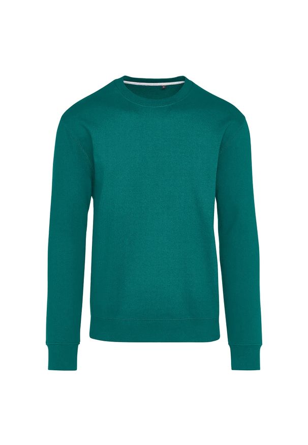 SG - Bluza Unisex Dla Dorosłych Z Bawełny Ringspun Bez Metki. Kolor: zielony. Materiał: bawełna