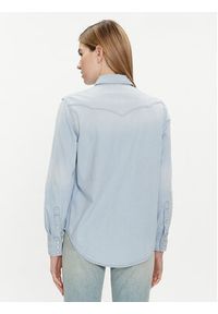 Wrangler Koszula jeansowa 112351961 Niebieski Regular Fit. Kolor: niebieski. Materiał: bawełna #4