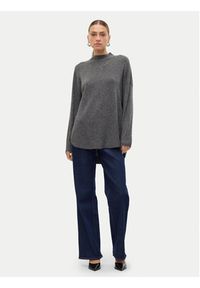 Vero Moda Sweter Plaza 10290784 Szary Loose Fit. Kolor: szary. Materiał: syntetyk