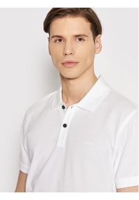 BOSS - Boss Polo Prime 50468576 Biały Slim Fit. Typ kołnierza: polo. Kolor: biały. Materiał: bawełna