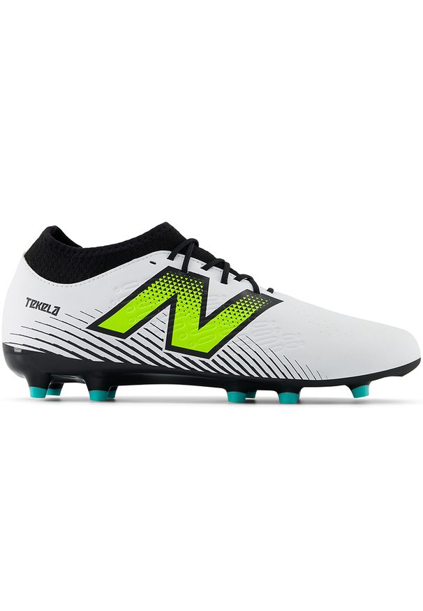 Korki męskie New Balance TEKELA MAGIQUE FG V4+ ST3FH45 - białe. Kolor: biały. Materiał: materiał, syntetyk. Szerokość cholewki: normalna. Sport: piłka nożna
