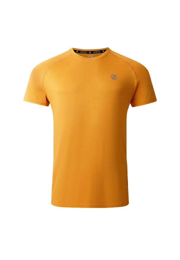 DARE 2B - T-shirt Męski Melanżowy Persist. Kolor: pomarańczowy. Wzór: melanż. Sport: turystyka piesza