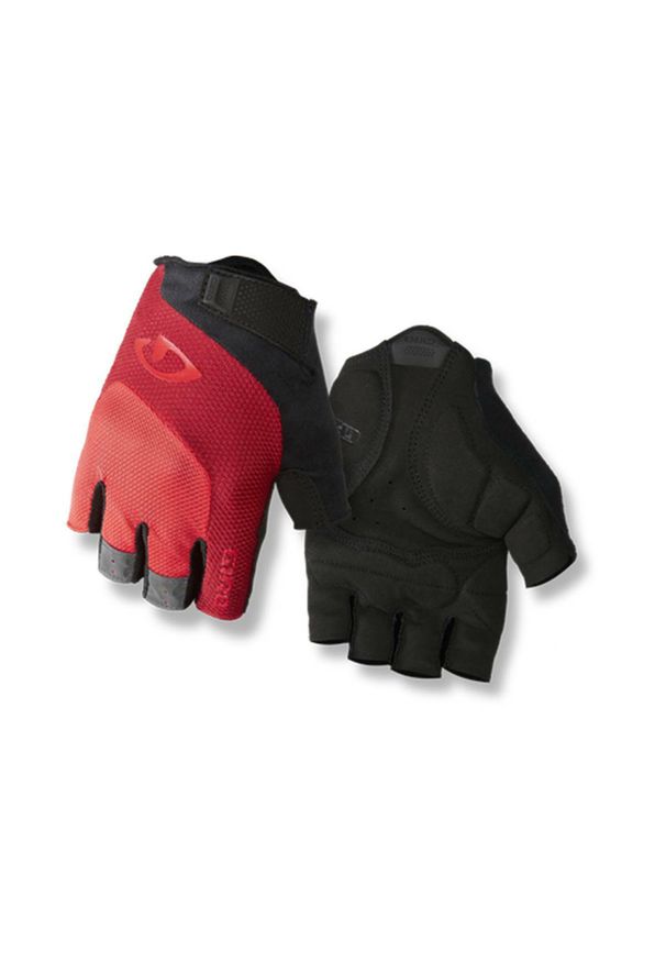 GIRO - Rękawice Giro Bravo gel. Kolor: czerwony. Sport: kolarstwo