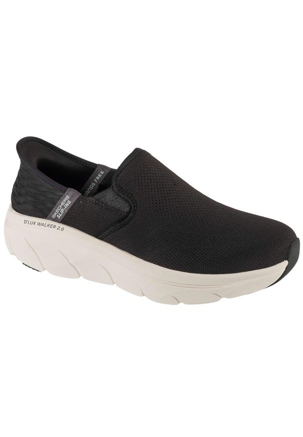 skechers - Buty sportowe Sneakersy męskie, Slip-ins: D'Lux Walker 2.0 - Reeler. Kolor: czarny. Sport: turystyka piesza