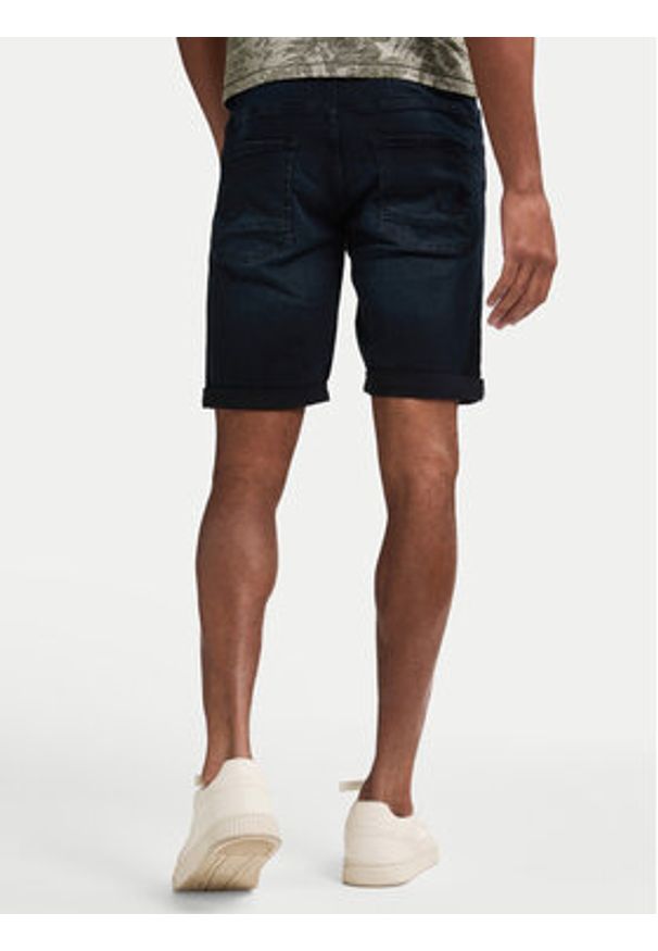 Petrol Industries Szorty jeansowe M-1050-SHO002 Granatowy Regular Fit. Kolor: niebieski. Materiał: bawełna