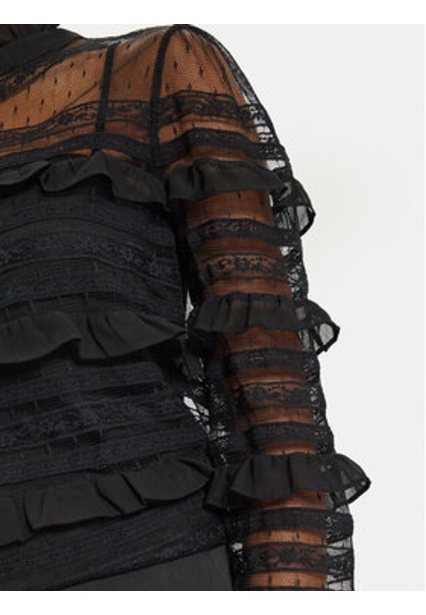 TwinSet - TWINSET Bluzka 241TP2041 Czarny Regular Fit. Kolor: czarny. Materiał: syntetyk