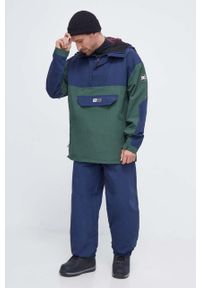 DC spodnie Primo kolor granatowy. Kolor: niebieski. Materiał: tkanina, włókno, materiał. Wzór: ze splotem. Sezon: zima #2