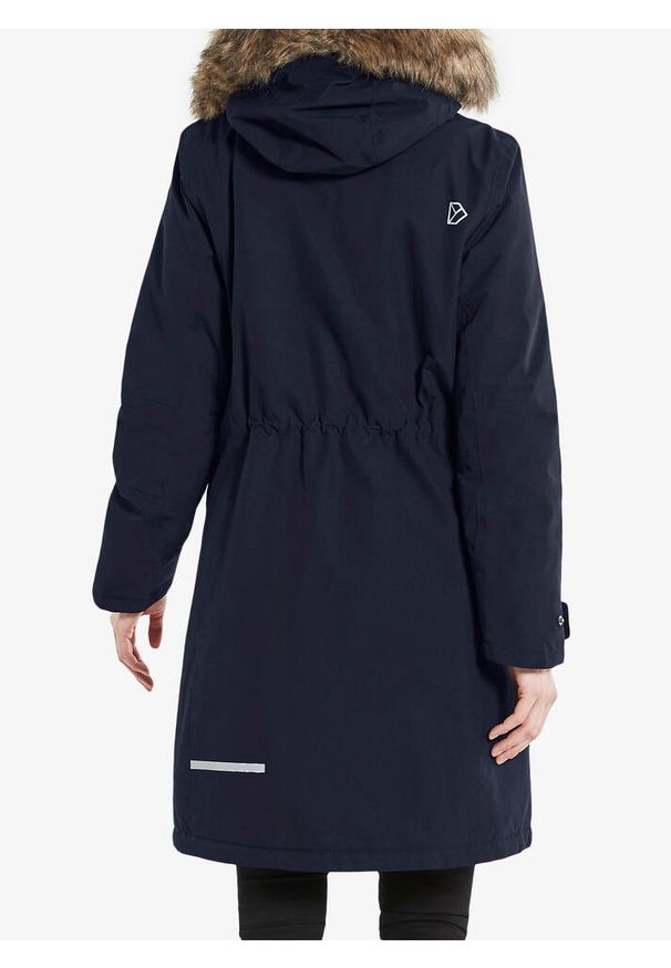 Płaszcz ocieplany damski Didriksons Erika Parka 3. Kolor: niebieski. Sezon: zima