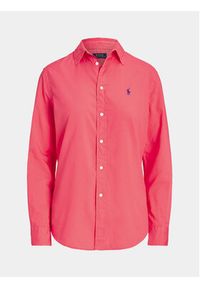 Polo Ralph Lauren Koszula Ls Rx Anw St 211932522001 Czerwony Regular Fit. Typ kołnierza: polo. Kolor: czerwony. Materiał: bawełna