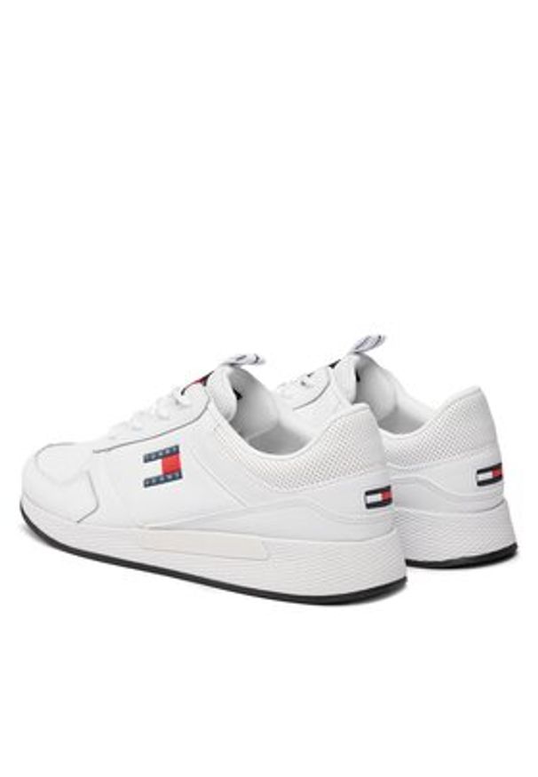 Tommy Jeans Sneakersy Tommy Jeans Flexi Runner EM0EM01409 Biały. Kolor: biały. Materiał: materiał