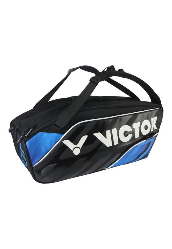 Torba na rakiety do badmintona Victor BR9213 CF Doublethermobag. Kolor: czarny, niebieski, wielokolorowy