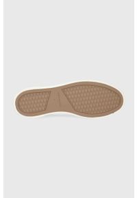 vagabond - Vagabond Tenisówki Teddie damskie kolor kremowy. Nosek buta: okrągły. Zapięcie: sznurówki. Kolor: beżowy. Materiał: guma. Obcas: na platformie #4