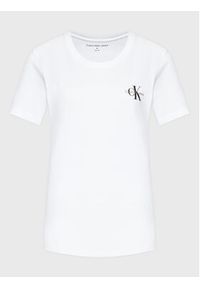 Calvin Klein Jeans Komplet 2 t-shirtów J20J219734 Biały Slim Fit. Kolor: biały. Materiał: bawełna #2
