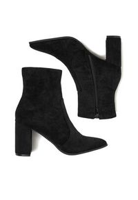 Jenny - JENNY Botki CEO-R25AW2401 Czarny. Kolor: czarny. Materiał: materiał #6