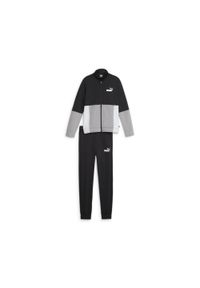 Puma - Młodzieżowy, kolorowy kombinezon poliestrowy PUMA Black. Okazja: na uczelnię. Kolor: czarny, wielokolorowy, brązowy, zielony. Materiał: poliester. Wzór: kolorowy. Styl: młodzieżowy #1