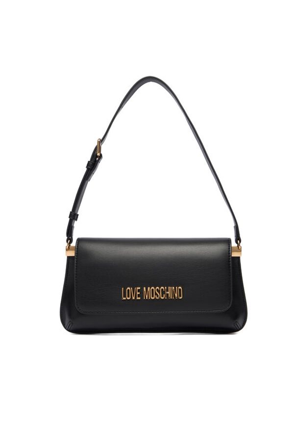 Love Moschino - LOVE MOSCHINO Torebka JC4058PP1NLO0000 Czarny. Kolor: czarny. Materiał: skórzane