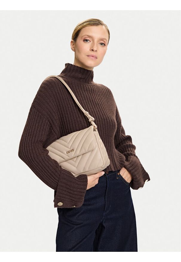 Liu Jo Torebka Lunny AF5188 E0426 Beżowy. Kolor: beżowy. Materiał: skórzane
