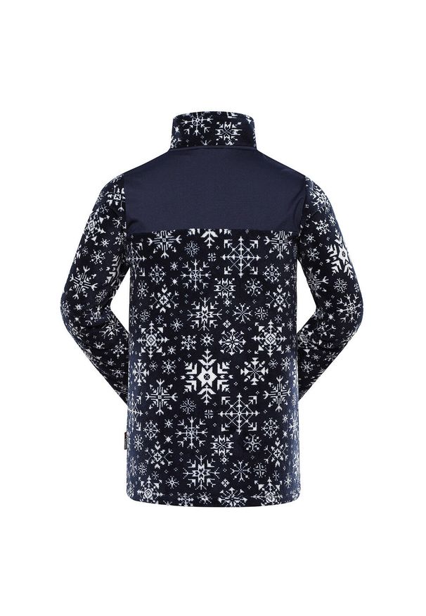 ALPINE PRO - Bluza męska polarowa ciepła Alpine Pro Eflin. Kolor: niebieski. Materiał: polar. Sport: turystyka piesza, wspinaczka