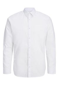 Jack & Jones - Jack&Jones Koszula 12238173 Biały Slim Fit. Kolor: biały. Materiał: bawełna, syntetyk