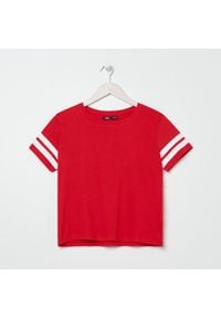 Sinsay - Koszulka - Czerwony. Kolor: czerwony #1