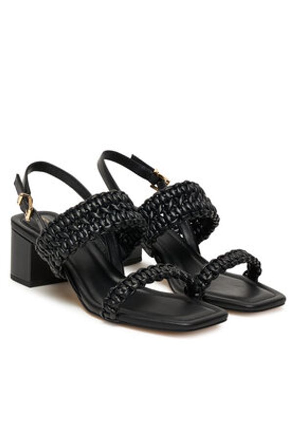 MICHAEL Michael Kors Sandały Audrin 40T5AUMS1L Czarny. Kolor: czarny. Materiał: skóra