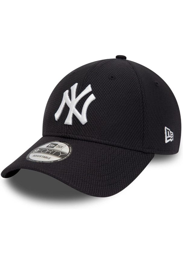 Czapka New Era Diamond Era 9Forty New York Yankees, Dla obu płci. Kolor: czarny. Materiał: poliester. Styl: sportowy