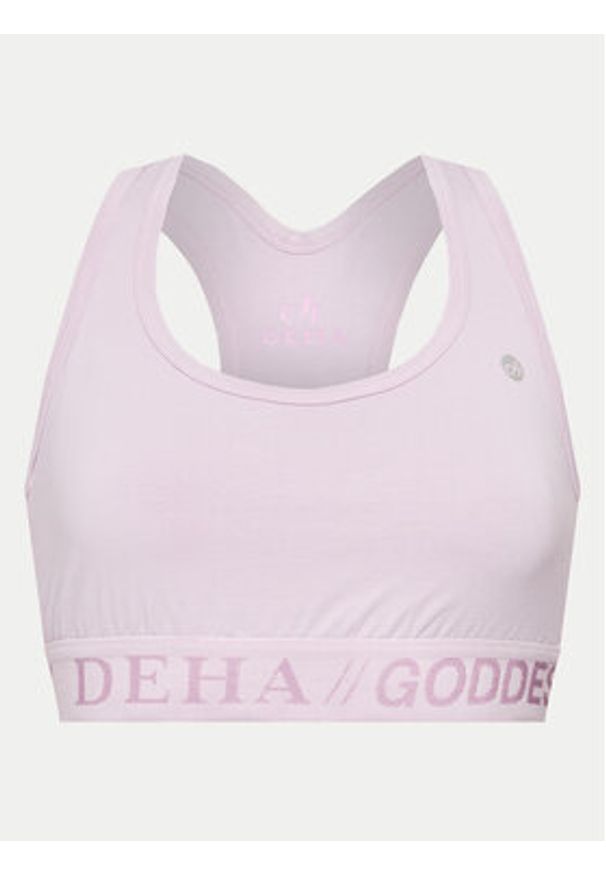 Deha Biustonosz sportowy A00112 Fioletowy. Kolor: fioletowy. Materiał: bawełna