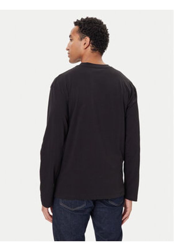 TOMMY HILFIGER - Tommy Hilfiger Longsleeve UM0UM03651 Czarny Regular Fit. Kolor: czarny. Materiał: bawełna. Długość rękawa: długi rękaw