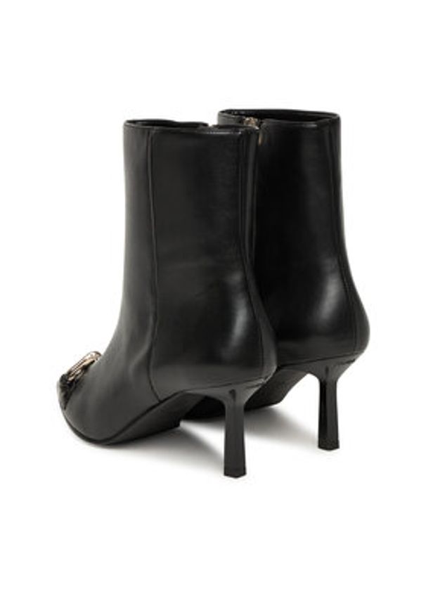 Hugo - HUGO Botki Katniss 50552728 Czarny. Kolor: czarny. Materiał: skóra