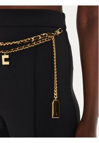 Elisabetta Franchi Spodnie palazzo PA-T35-46E2 Czarny Regular Fit. Kolor: czarny. Materiał: syntetyk #5