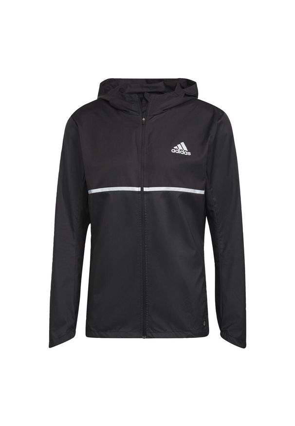 Adidas - Kurtka adidas Own The Run. Kolor: wielokolorowy, czarny, szary. Sport: bieganie