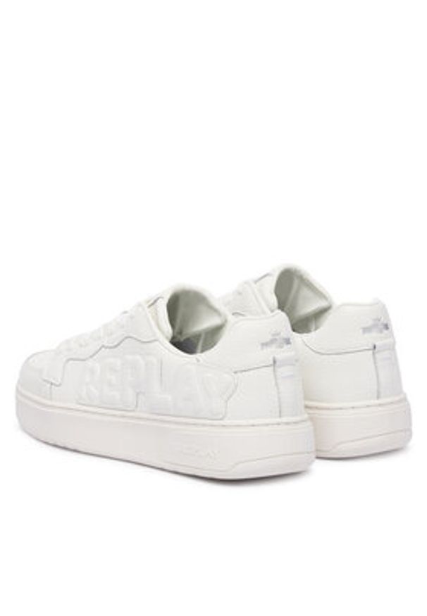 Replay - REPLAY Sneakersy GMZ6Z.000.C0005L Biały. Kolor: biały. Materiał: skóra