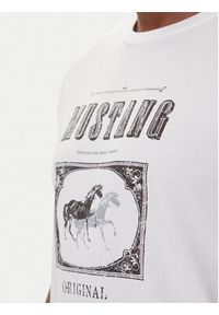 Mustang T-Shirt Akron 1016864 Biały Relaxed Fit. Kolor: biały. Materiał: bawełna #5