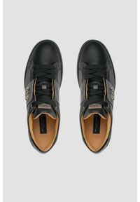 Philipp Plein - PHILIPP PLEIN Czarne sneakersy Leather Lo-top. Kolor: czarny #3