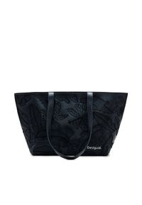 Desigual Torebka 25SAXPBP Czarny. Kolor: czarny. Materiał: skórzane