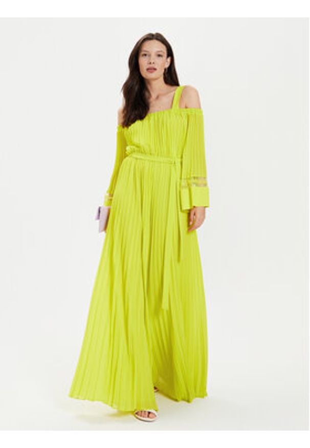 TwinSet - TWINSET Kombinezon 241TP2462 Żółty Loose Fit. Kolor: żółty. Materiał: syntetyk