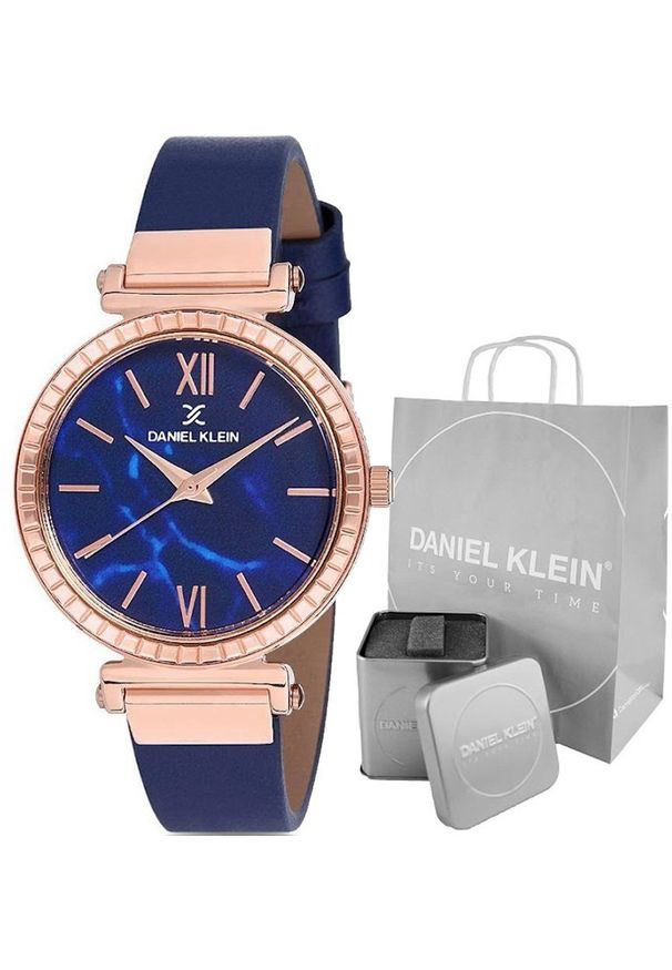 Zegarek Daniel Klein Zegarek damski Daniel Klein ANDREA granatowy. Kolor: niebieski