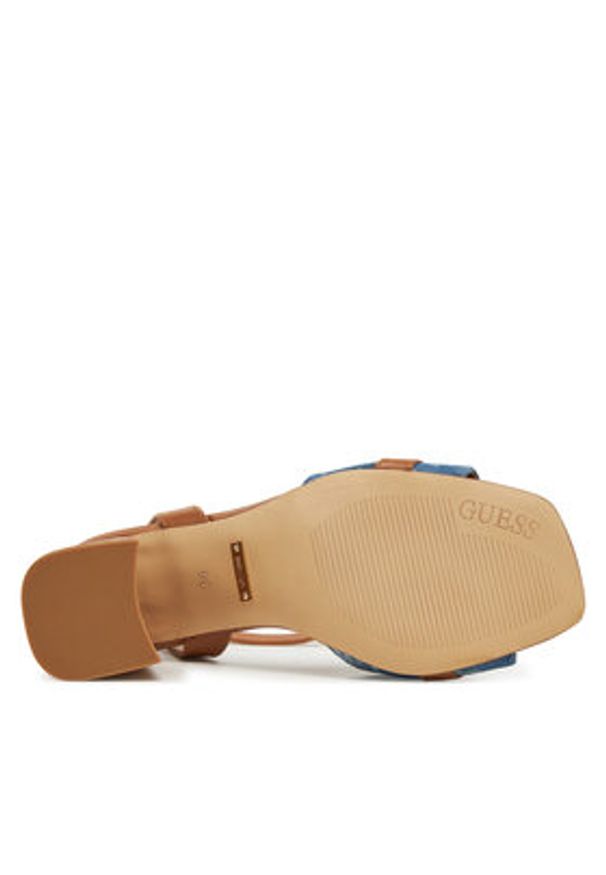 Guess Sandały FLJGR2 FAL03 Niebieski. Kolor: niebieski. Materiał: materiał
